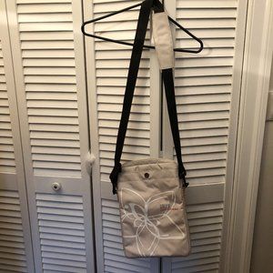 Golla laptop cross body bag, beige exeriaor and bl